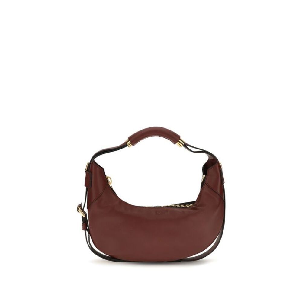 Moschino Bordeaux Calf Leather Bos Taurus Shoulder Women's Bag